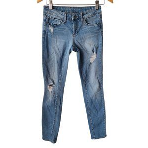 Articles of Society US Women Sz 25 Sarah Skinny Fit Light Wash Jeans Distressed